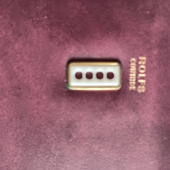 VINTAGE ROLFS  Burgundy BROWN LEATHER CLUTCH EUC - Picture 7 of 7